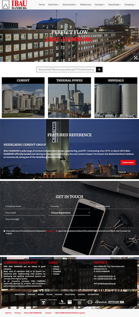 Webdesign für IBAU Hamburg: Responsive Website für Beratungsunternehmen